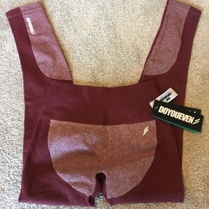 DYE Burgundy Leggings